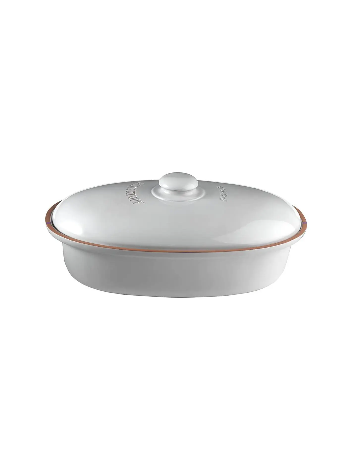 RÖMERTOPF | Brottopf oval 26x44cm Weiss | 